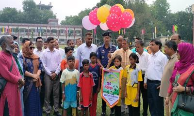 দিনাজপুরে প্রাথমিক বিদ্যালয় গোল্ডকাপ ফুটবল টুর্নামেন্টের শুভ উদ্বোধন