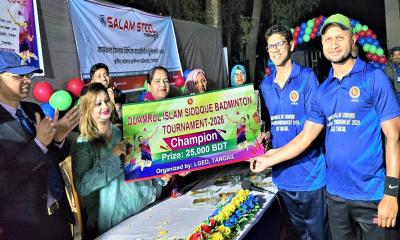 টাঙ্গাইল এলজিইডিতে ব্যাডমিন্টন টুর্নামেন্টের ফাইনাল অনুষ্ঠিত