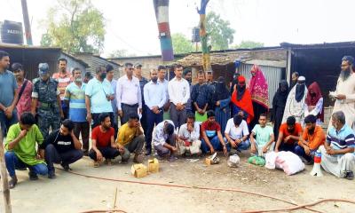 ফরিদপুরে শ্রমিক বোর্ডিংয়ের আড়ালে অসামাজিক কার্যকলাপ, নারীসহ আটক ১৯