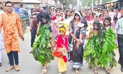 সাদুল্লাপুরে উৎসবমুখর পরিবেশে বাংলা নববর্ষ উদযাপিত