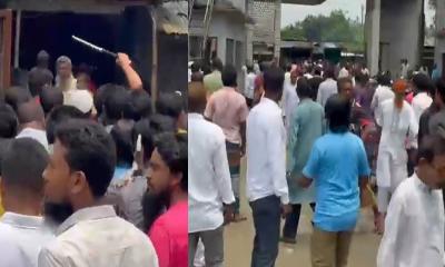 পশুর হাটের ইজারা নিয়ে পূর্বধলায় বিএনপি-জামায়াত সংঘর্ষ, নিলাম স্থগিত