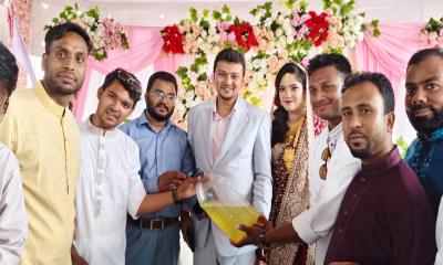 বিয়েবাড়িতে বরকে ‘ডিজেল’ উপহার