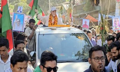 বান্দরবানে বিএনপি প্রার্থী সাচিংপ্রু জেরীর প্রথম পথসভা অনুষ্ঠিত
