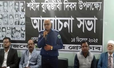 শহীদ বুদ্ধিজীবী দিবসে নাটোর প্রেসক্লাবে আলোচনা সভা