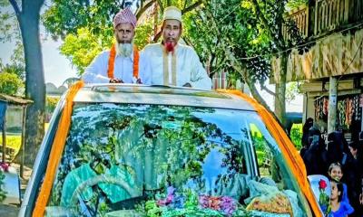কেন্দুয়ায় মাদ্রাসা অধ্যক্ষের রাজকীয় বিদায়