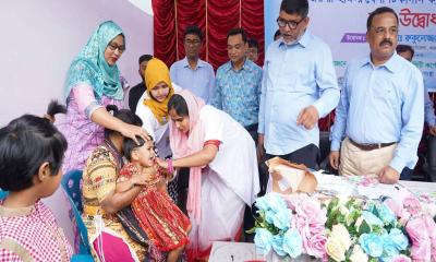 ময়মনসিংহে হাম প্রতিরোধে বিশেষ টিকাদান কর্মসূচি শুরু