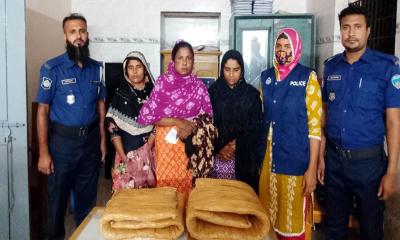 বাঞ্ছারামপুরে ৪ কেজি গাঁজাসহ তিন নারী গ্রেপ্তার