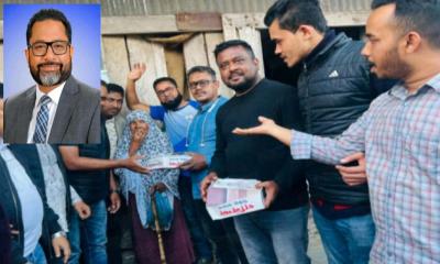 সোহেল মনজুর প্রতিমন্ত্রী হওয়ায় কাউখালীতে মিষ্টি বিতরণ