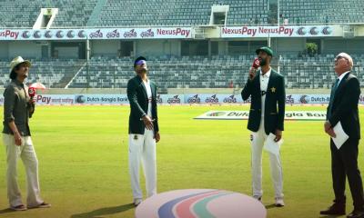 মিরপুর টেস্টে টস হেরে ব্যাটিংয়ে বাংলাদেশ