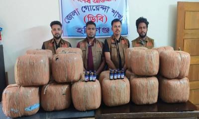 হবিগঞ্জে ডিবি পুলিশের অভিযানে বিপুল মাদকসহ কারবারি গ্রেপ্তার