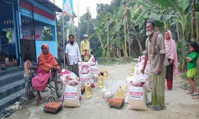 কিশোরগঞ্জে বাসমাহ ফাউন্ডেশনের উদ্যোগে দরিদ্রদের মাঝে খাদ্য সামগ্রী বিতরণ