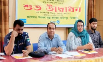মহেশপুরে হাম-রুবেলা টিকাদান ক্যাম্পেইনের উদ্বোধন
