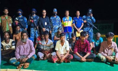 গোয়ালন্দে অবৈধভাবে বালু উত্তোলন করায় ১০ জন আটক