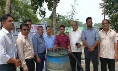 ঝালকাঠিতে দুই বছর পর যমুনা ওয়েল বার্জ ডিপোতে ডিজেল বিক্রি শুরু