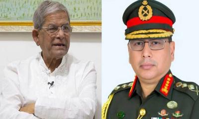 সেনাপ্রধানের সঙ্গে মির্জা ফখরুলের বৈঠক