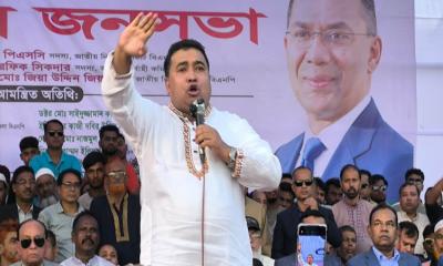 বাঞ্ছারামপুরে বিএনপির সমাবেশে ধানের শীষ চাই প্রতীকের জোর দাবি তারেক রহমানের কাছে