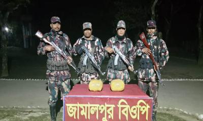 দৌলতপুর সীমান্তে প্রায় ৯ লাখ টাকার মাদক ও চোরাচালানি পণ্য জব্দ