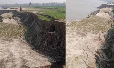 দৌলতপুরে শুকনো মৌসুমেও পদ্মার তীব্র ভাঙন: আতঙ্কে এলাকার মানুষ