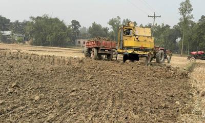 ধনবাড়ীতে ফসলি জমির মাটি কাটার উৎসব