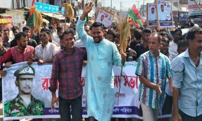 দিরাইয়ে বিএনপির মনোনয়ন প্রত্যাশীর নেতৃত্বে মিছিল ও সমাবেশ