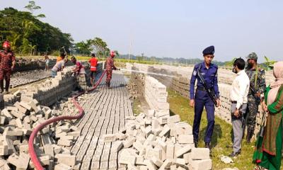 দুমকিতে ফসলি জমিতে গড়ে ওঠা অবৈধ ইটভাটা উচ্ছেদ