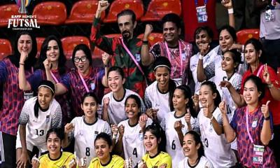 সাফ ফুটসালে দক্ষিণ এশিয়া জয় করল বাংলাদেশের কন্যারা