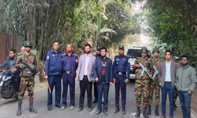 ইসলামপুর নির্বাচনী পরিবেশ স্বচ্ছ রাখতে আইনশৃঙ্খলা বাহিনীর টহল