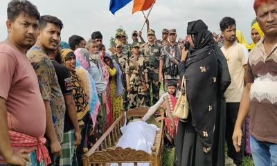 শেষবারের মতো ভারতীয় নাগরিক জব্বারের লাশ দেখল বাংলাদেশি স্বজনরা