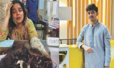 কাটা চুল ও রক্তাক্ত দেহ নিয়ে থানায় গৃহবধূ