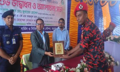 মধুপুরে ফায়ার সার্ভিস ও সিভিল ডিফেন্স সপ্তাহের শুভ উদ্বোধন