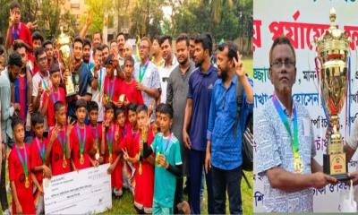 প্রাথমিক বিদ্যালয় ফুটবল টুর্নামেন্টে বিভাগীয় চ্যাম্পিয়ন বোয়ালমারী