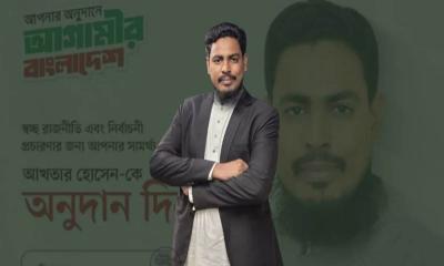 নির্বাচনী ব্যয়ের জন্য সমর্থকদের কাছে আর্থিক সহায়তা চাইলেন আখতার হোসেন