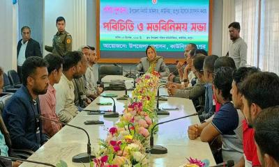কাউনিয়ায় নবাগত ইউএনওর সাথে সাংবাদিকদের মতবিনিময়