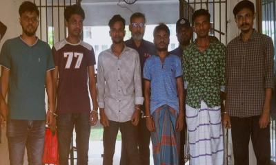 ঈশ্বরগঞ্জে পুলিশের অভিযানে গ্রেপ্তার ৬