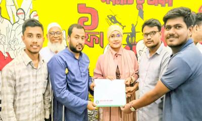 জয়পুরহাট-২ আসনে এনসিপির মনোনয়ন তুললেন ওমর আলী বাবু