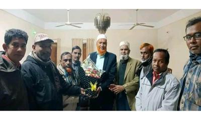 বিএফইউজে সভাপতি ওবায়দুর রহমান শাহীনকে পেয়ে উচ্ছ্বসিত দিনাজপুর সাংবাদিক সমাজ