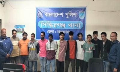 সিদ্ধিরগঞ্জে মাদক কারবারি ও চোরসহ গ্রেপ্তার ১১