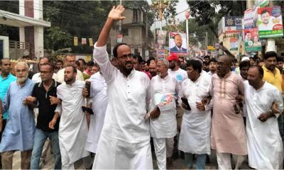৩১ দফা বাস্তবায়নে টাঙ্গাইলে সুলতান সালাউদ্দিন টুকুর গণমিছিল ও লিফলেট বিতরণ