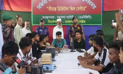 বেকার যুবকদের আত্মনির্ভরশীল করতে ৫৯ বিজিবির প্রশিক্ষণ কর্মসূচি
