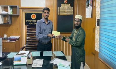 বিড়ালদহ মাদ্রাসার শিক্ষার্থী রকির পাশে দাঁড়ালেন এসিল্যান্ড শিবু দাশ