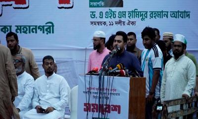 হাদি হত্যার বিচার না হলে বিএনপি ৫ বছরও টিকবে না