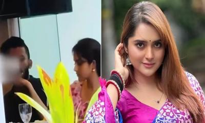 মালদ্বীপে জুস পান করছেন কেয়া পায়েল, পাশে কে এই যুবক?