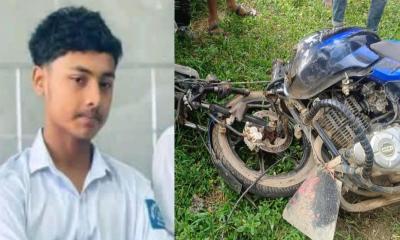 মোটরসাইকেল দুর্ঘটনায় স্কুলছাত্র নিহত, গুরুতর আহত ২