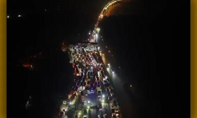 যমুনা সেতুতে ২৪ ঘন্টায় ২৪ দুর্ঘটনা, ১৫ কিলোমিটার যানজট
