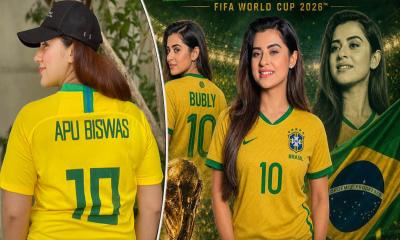 ব্রাজিলপ্রেমে বিভেদ ভুলে এক কাতারে অপু-বুবলী