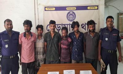 ভেড়ামারায় চোরাই মালামাল ও পাখিভ্যানসহ গ্রেফতার ৬