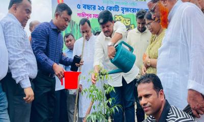 গাজীপুরে বৃক্ষরোপণ কর্মসূচির উদ্বোধন, ৫০ হাজার গাছ লাগানোর পরিকল্পনা