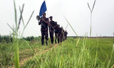 মুজিবনগর সীমান্তে পুশইনের চেষ্টা ব্যর্থ করে দিল বিজিবি