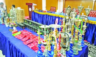 রাজধানীতে অভিযানে ৬৬ কেজি সিসা জব্দ