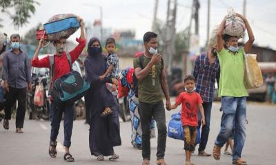 ছুটি শেষে রাজধানীমুখী মানুষের ঢল
